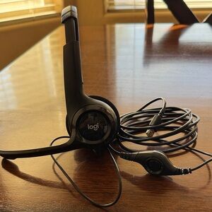 Logitech Black Wired Headset with Microphone